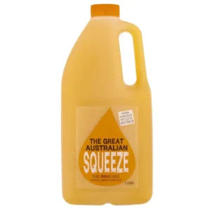 2L bottle of pure orange juice from The Moody Chef.