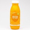 Bright yellow bottle of Nectar cold pressed orange juice with white cap.