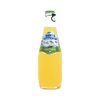 Glass bottle of Santa Vittoria Lemonade with green cap and label.