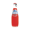 Santa Vittoria Aranciata Rossa soda in glass bottle with red liquid.